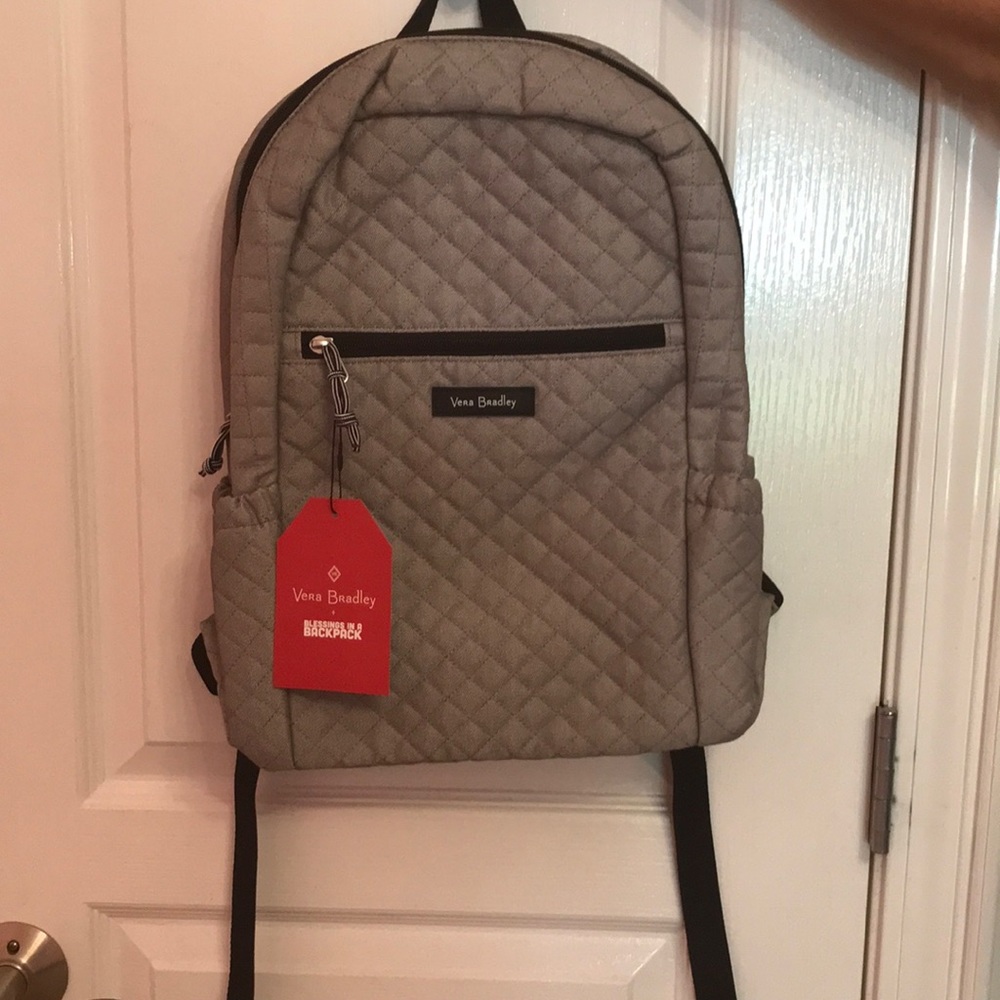 Vera Bradley Demin Grey Backpack